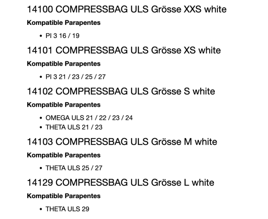 COMPRESSBAG ULS - Advance