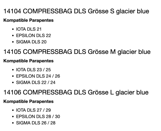 COMPRESSBAG DLS - Advance
