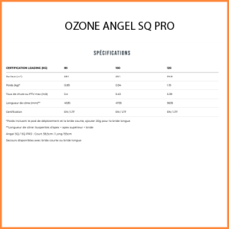 Parachute de secours - Angel SQ Pro Ozone - SWISS-PARA.shop